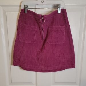 Wild Fable Magenta Corduroy Mini Skirt